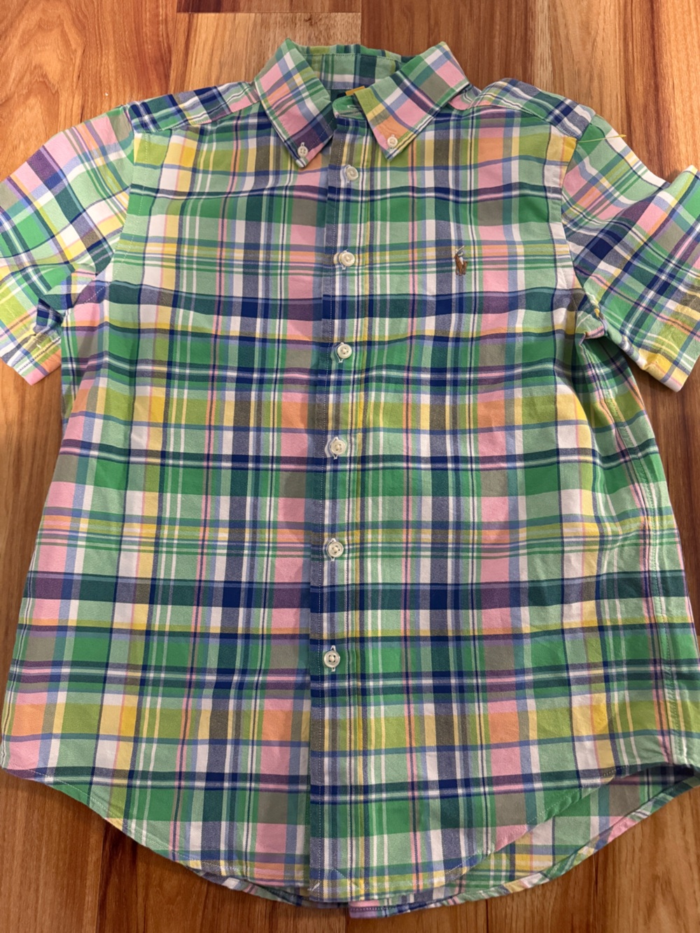 Polo by Ralph Lauren kids Pastel Plaid kButton-Down Shirt